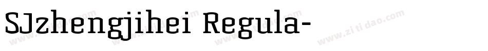 SJzhengjihei Regula字体转换